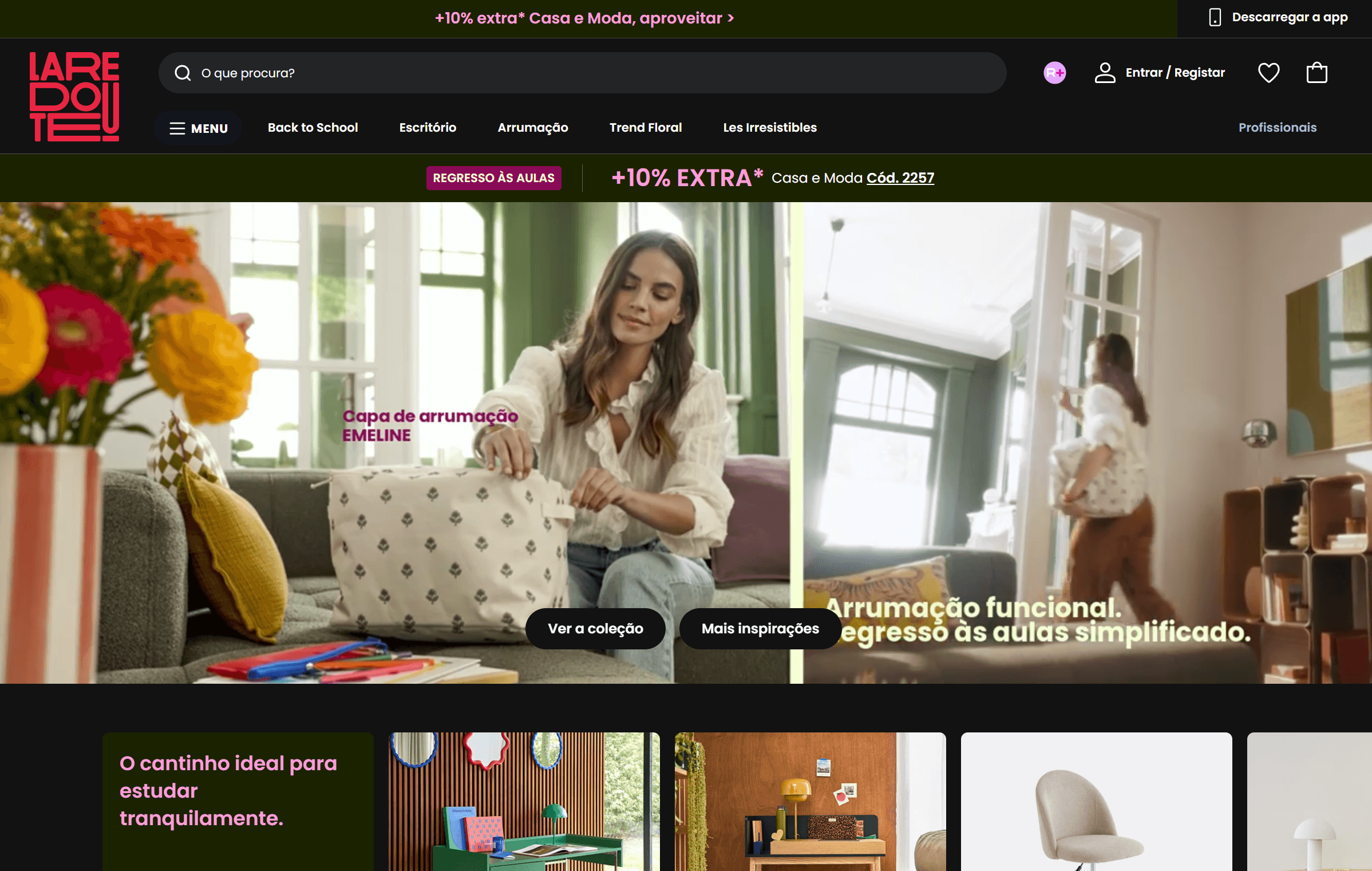 Loja online com catálogo, campanhas e checkout